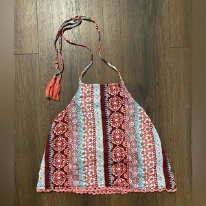 Women’s Hollister Boho Pink Halter Crop Top XS